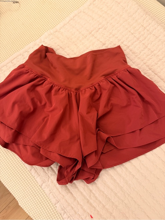 aerie Pants - aerie Red Layered Athletic Shorts
